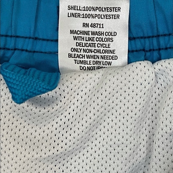 Wave Zone sz 16-18 boys board shorts blue print - Picture 5 of 5